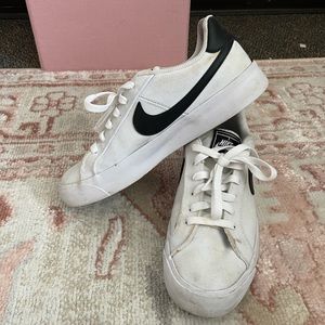 White Nike shoes